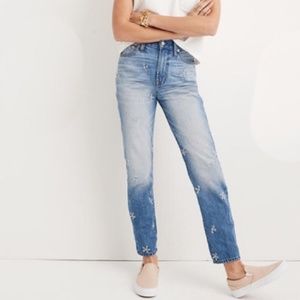 Madewell Daisy Embroidered Perfect Vintage Jean